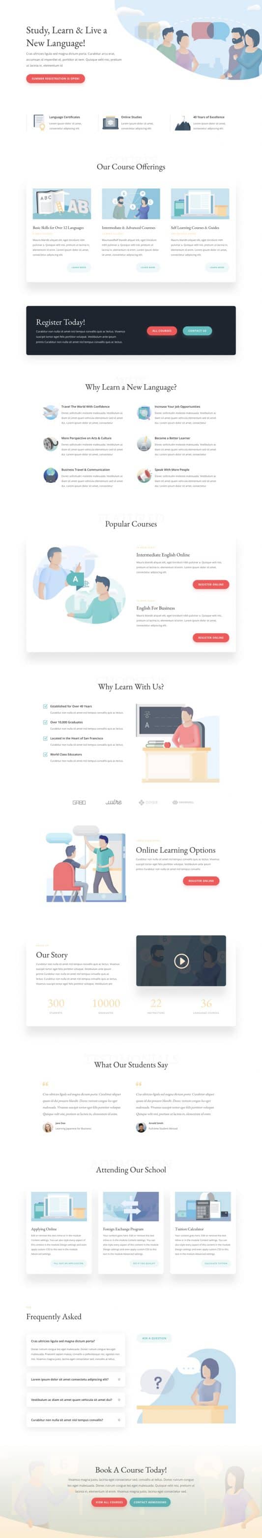 Language School Web Design 7