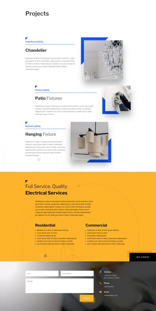 Electrician Web Design 5