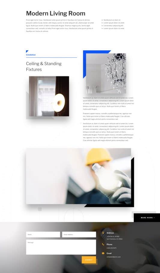 Electrician Web Design 6