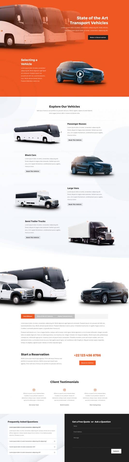 Transportation Services Web Design 6
