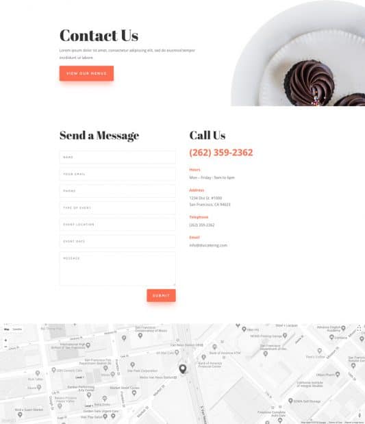 Food Catering Web Design 3