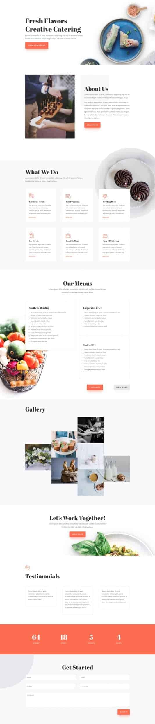 Food Catering Web Design 5