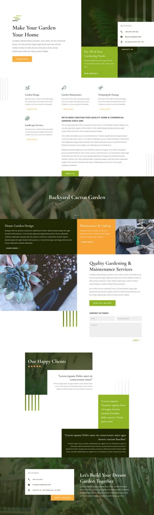 Gardener Web Design 5