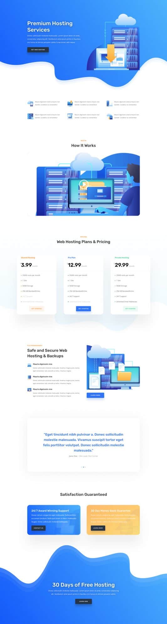 Hosting Company Web Design 4
