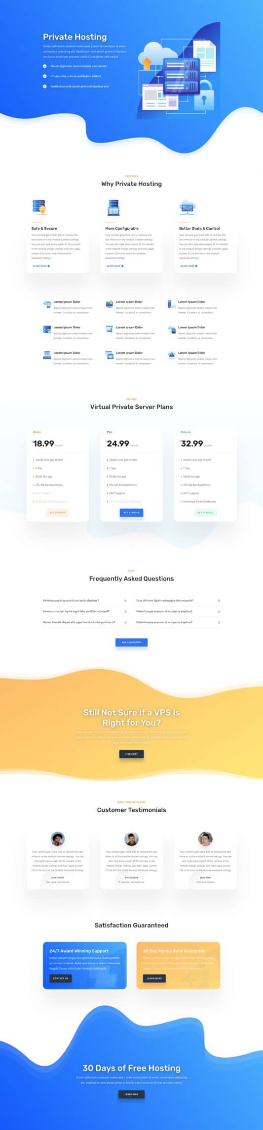 Hosting Company Web Design 7