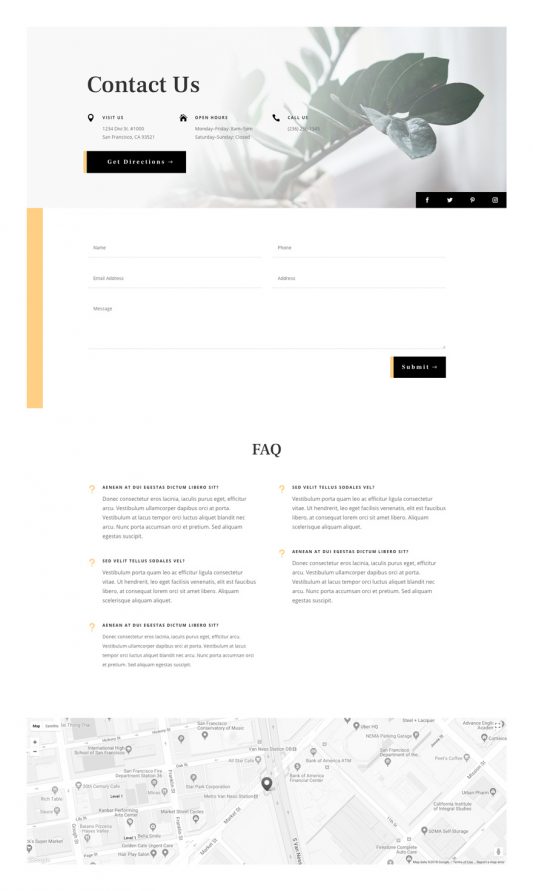 Plant Nursery Web Design 3