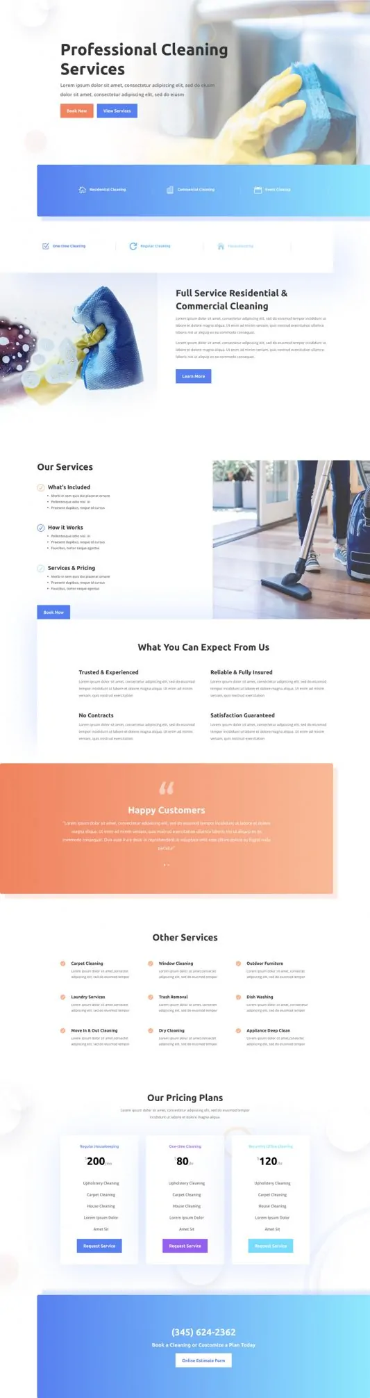 Cleaning Company Web Design 4
