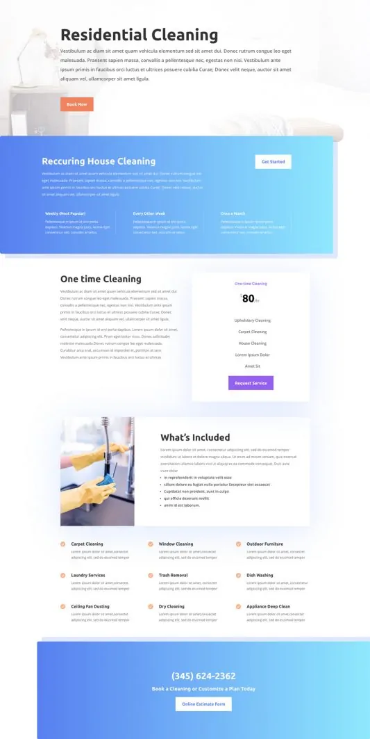 Cleaning Company Web Design 6