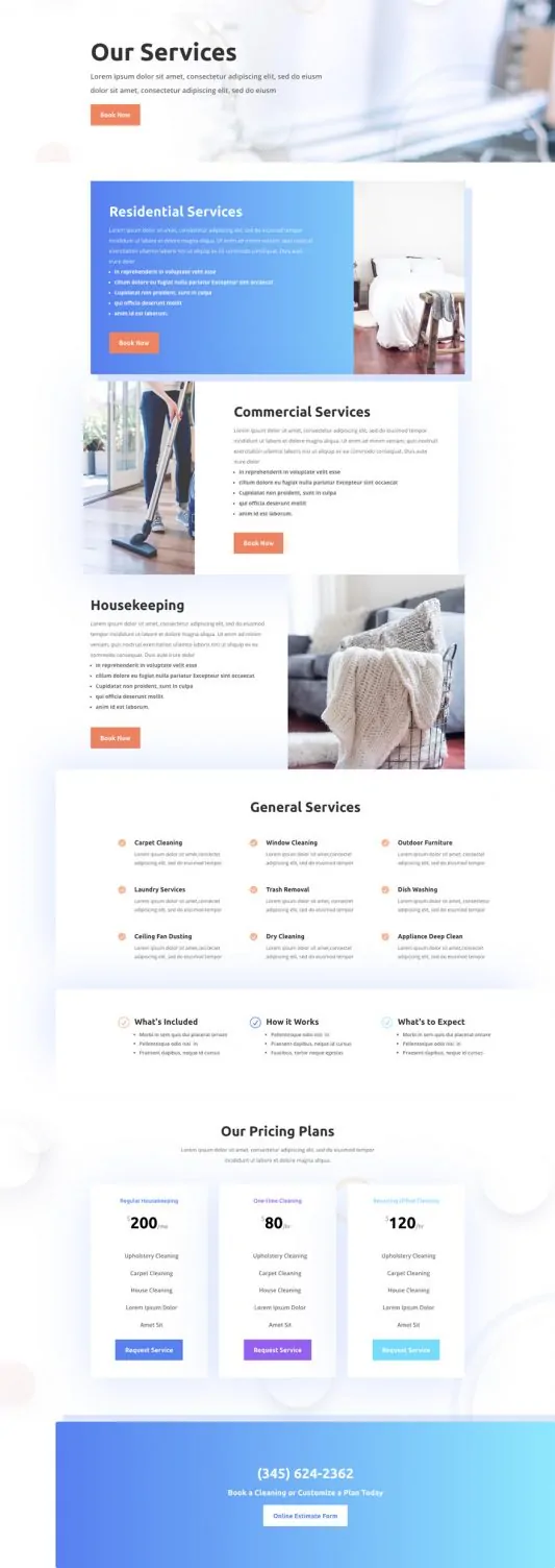 Cleaning Company Web Design 7