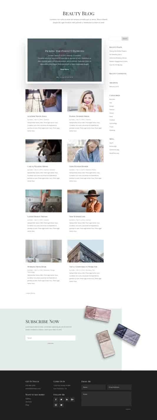 Makeup Artist Web Design 2