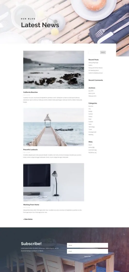 Bed And Breakfast Web Design 2