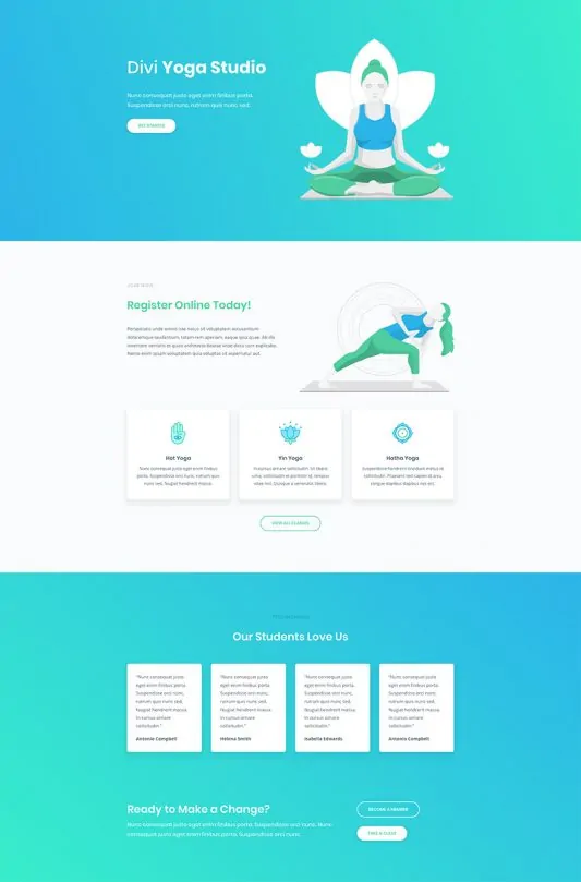 Yoga Studio Web Design 5