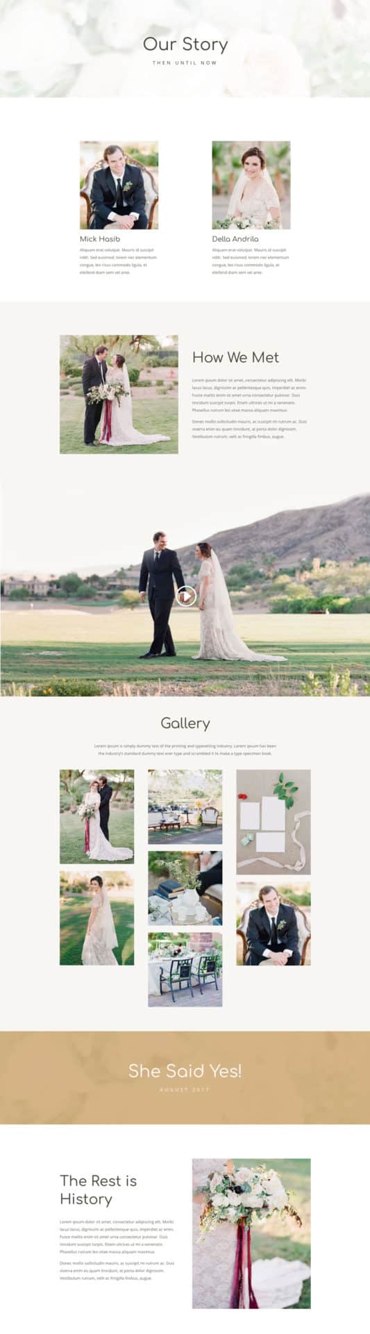 Wedding Web Design 1
