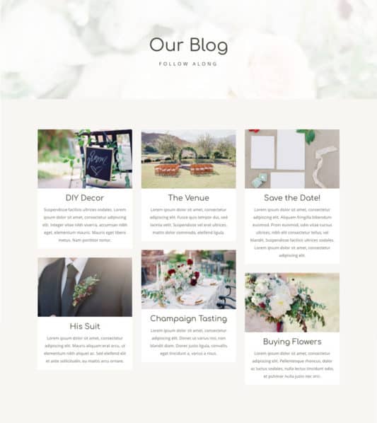 Wedding Web Design 2