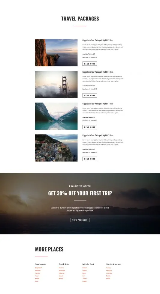 Travel Agency Web Design 14