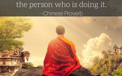 The person who says it cannot be done should not interrupt the person who is doing it. –Chinese Proverb