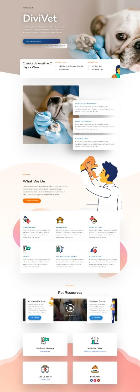 Veterinarian Home Page Style 1