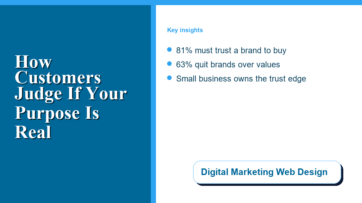 How customers actually judge whether a brand's purpose is real