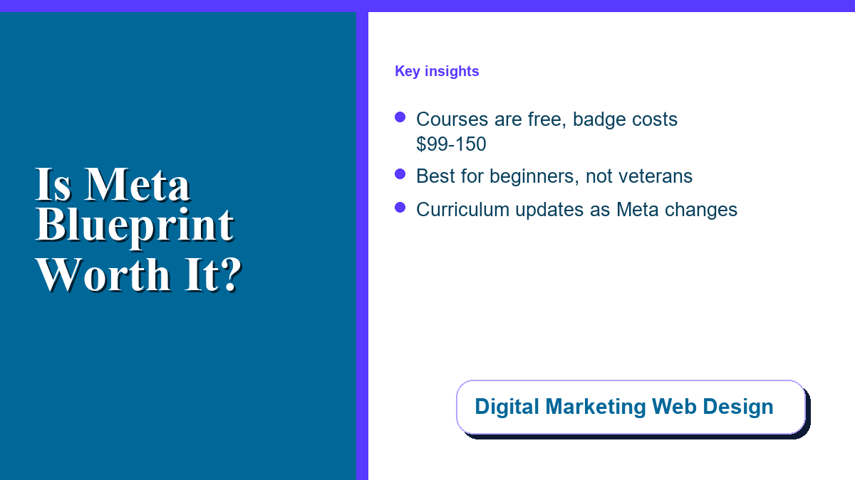 Is Meta Blueprint certification worth it in 2026