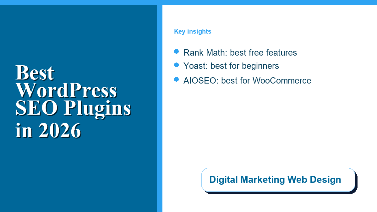 Best WordPress SEO Plugins for Small Business Websites in 2026 1 Comparison of the best WordPress SEO plugins for small business websites in 2026